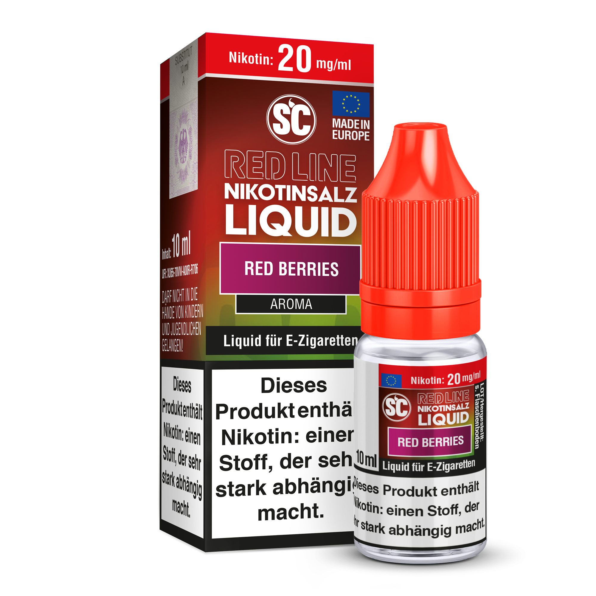 SC-RED LINE Red Berries - Nikotinsalz Liquid 10 mg/ml
